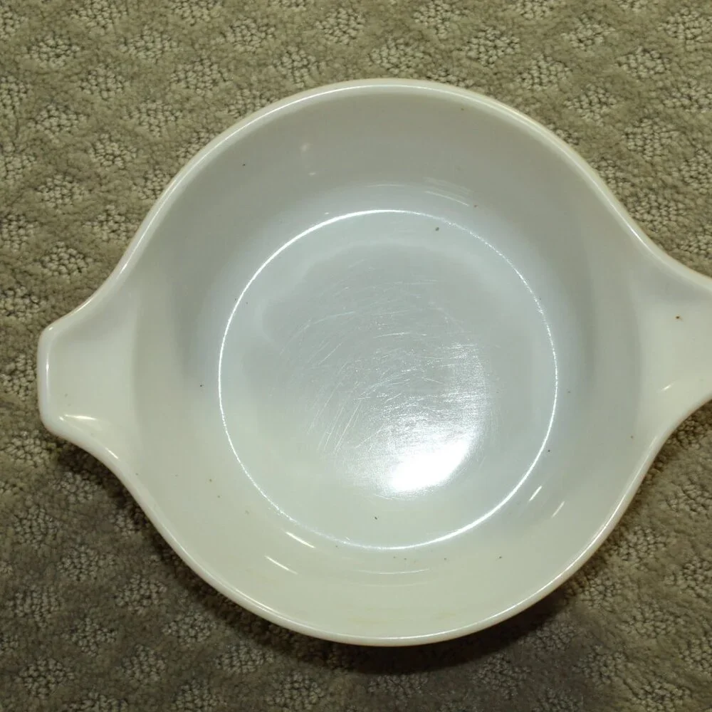 Vintage Set Of Three Pyrex Woodland Casserole Dishes No Lids 475-B 474-B 473-B